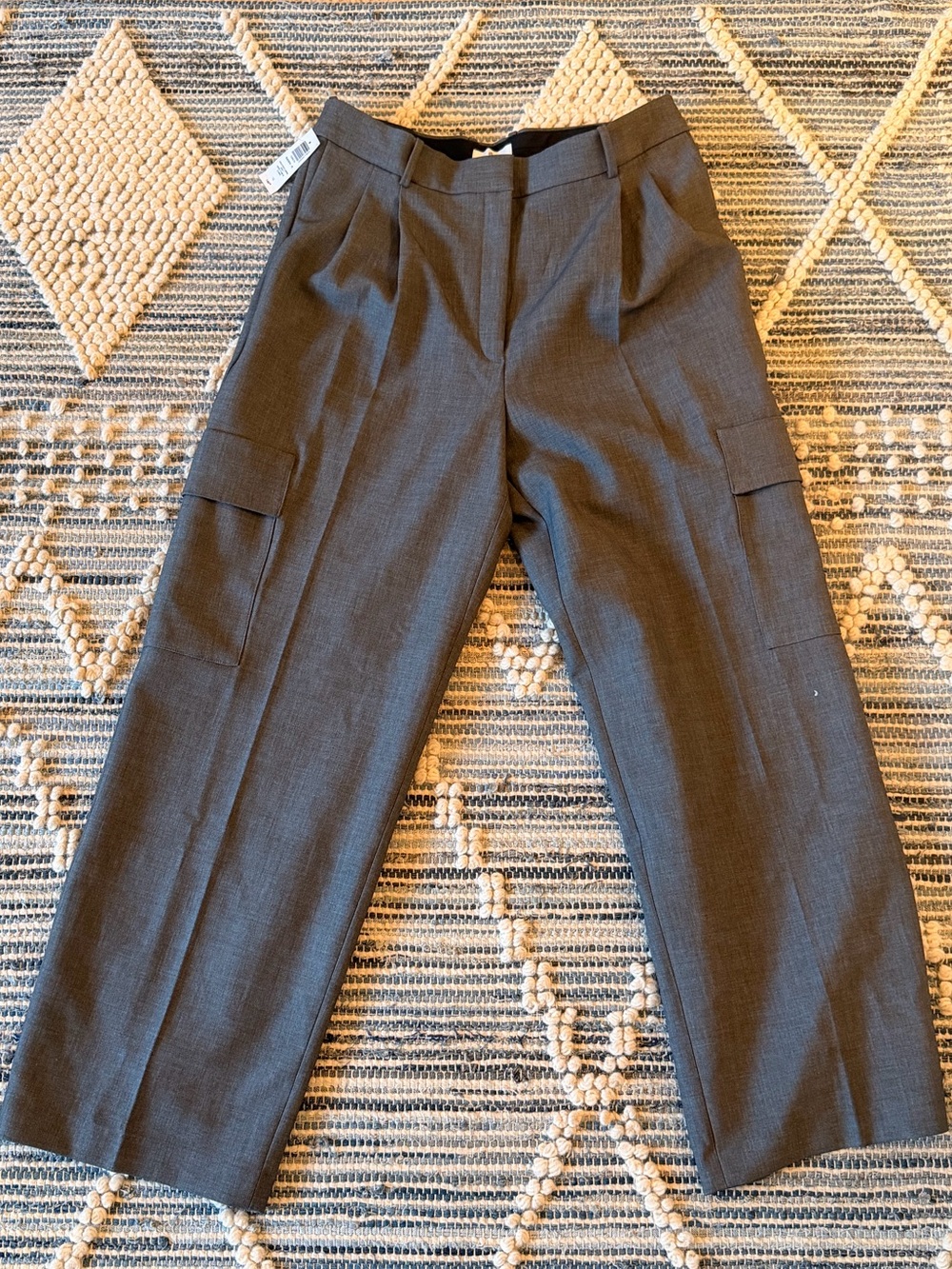 Babaton Gray Tailored Cargo Trousers